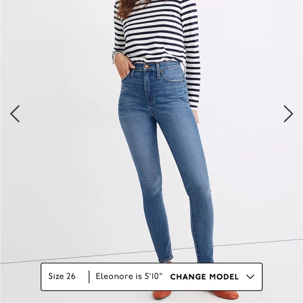 Madewell 11 inch High Rise Skinny Size 27
